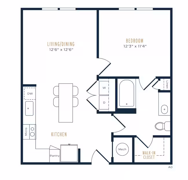 Unit 0827 floor plan